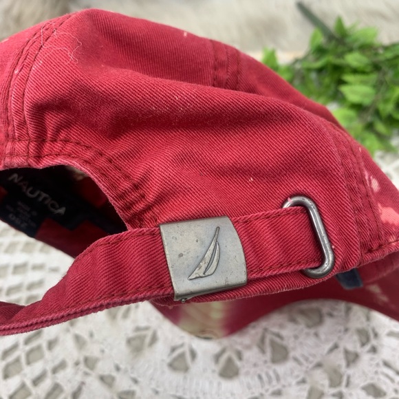 Nautica Bleach Splatter Distressed Dad Hat OS - Picture 6 of 6